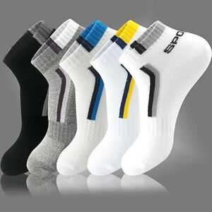 3for$20 5pairs/set Casual Breathable Ankle Socks With Arch men up to size 9